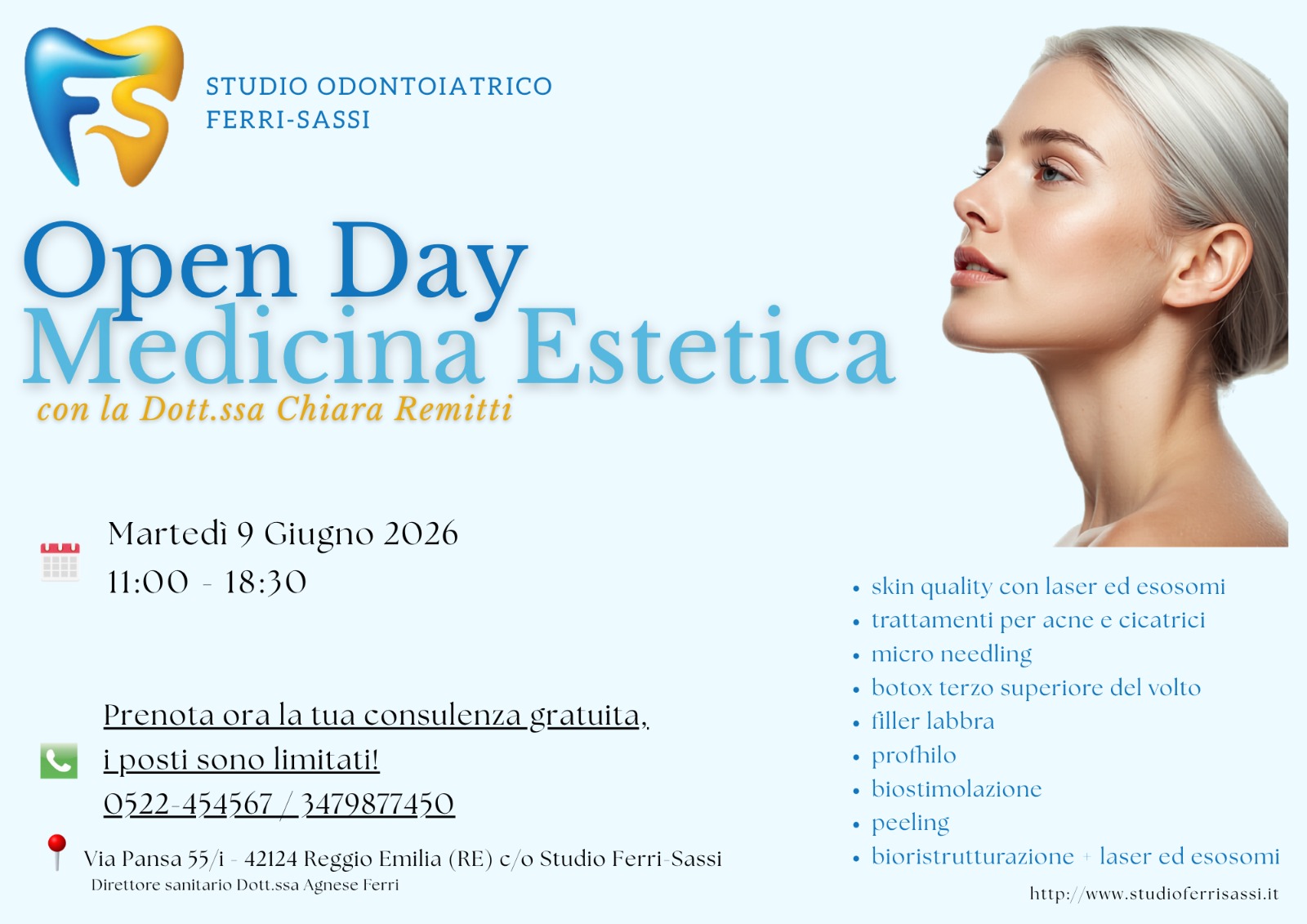 Open Day Medicina Estetica 9 Giugno 2026